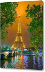   Картина Париж вечерний
