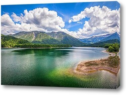   Картина Горное озеро