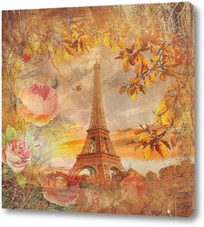   Картина Винтажный Париж