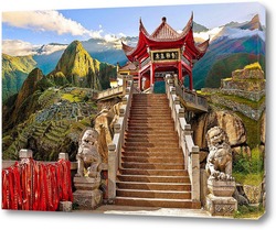   Картина Храм в Китае
