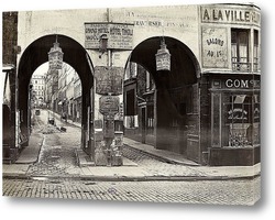   Картина Арка Тиволи, на улице Сен-Лазар. Париж. 1866