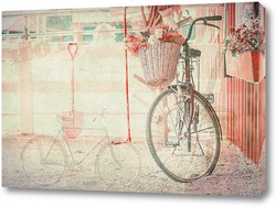   Картина Декорированный велосипед 