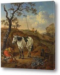   Картина Белая лошадь