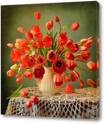   Картина Красные тюльпаны