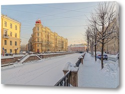  Санкт-Петербург. Снегопад на Исаакиевской площади.