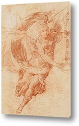   Картина Эскиз, аллегорическая фигура славы