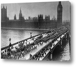    Американские отряды на Вестмистернском мосту,1917