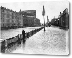   Картина Наводнение на Крюковом канале 1903 ,