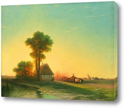   Картина Вечер на Украине 1866
