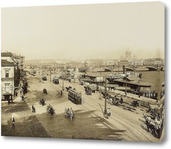   Картина Николаевская набережная и Николаевский мост 1908  –  1911