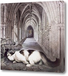   Картина Кошка в замке