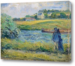   Картина Прогулка около воды, Понтуаз