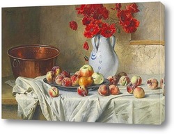    Натюрморт с яблоками и маками