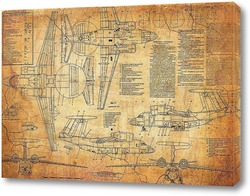   Картина Схема самолета