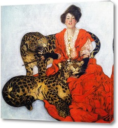   Картина Дама с Леопардами