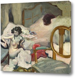    Молодая дама в спальне, 1908