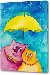   Картина Двое под одним зонтом