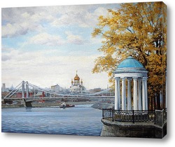   Картина Москва. Крымский мост