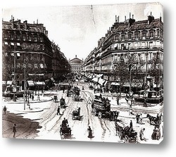   Картина Проспект d\'Opera в Париже-конец 19в.