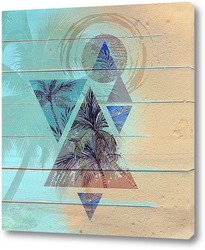   Картина Пальмы в треугольниках