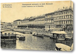  Аничков мост, пешеходы, гужевые повозки,1906