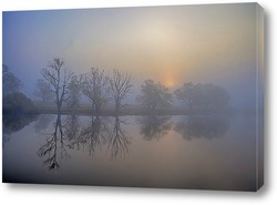   Картина Рассвет на реке