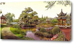   Картина Китайский летний сад