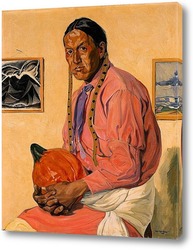   Картина Мужчина с тыквой 