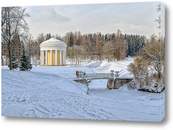  В Павловске зима. Крепость Бип в парке Мариенталь.