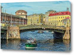   Картина Санкт-Петербург. Мойка и Мало-Конюшенный мост.