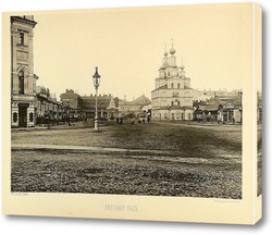   Картина Охотный Ряд в Москве, 1888