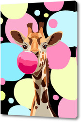   Картина Жираф жует жевачку