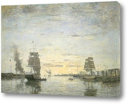   Картина Вход в гавань, Гавр