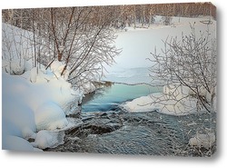   Картина Зимняя речка
