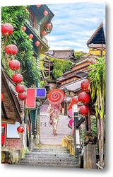   Картина Японские улочки