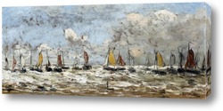   Картина Рыболовный флот на голандском побережье