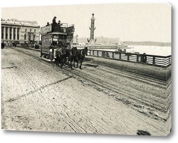   Картина Конка на Дворцовом мосту,между 1905 и 1906