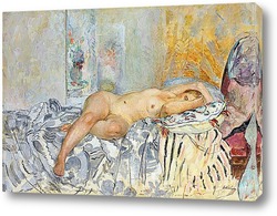   Картина Вытянутая обнаженная,лежащая на подушке