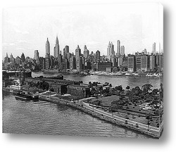   Картина Вид Нью-Йорка с воздуха,1940г. 