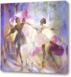   Картина Балерины в цветах