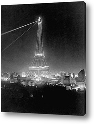  Ночной Париж и Эйфелева башня