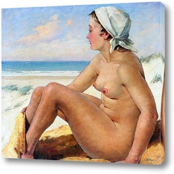   Картина Девушка на пляже