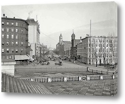  Небоскреб Flatiron Building.