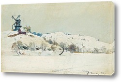   Картина Зимний пейзаж,Стокгольм