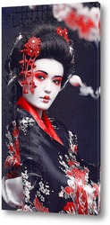   Картина Гейша в кимоно