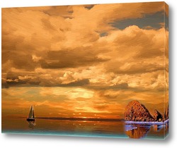   Картина Морской закат.