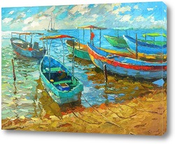   Картина Рыбацкие лодки