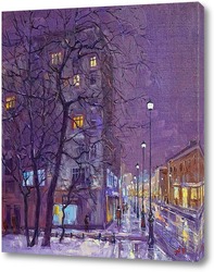   Картина Александр Панюков "Зима на Покровке"