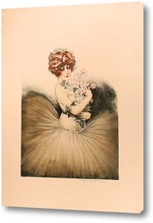   Картина Танцовщица с букетом роз