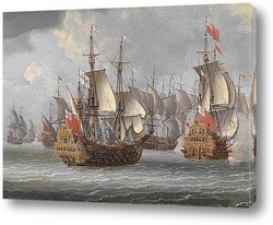   Картина Британские военные корабли